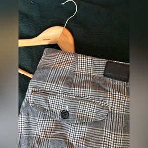 Chic Plaid Pants in Black and White super high rise